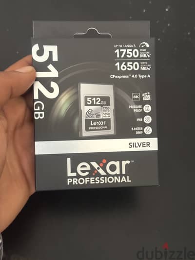 Lexar cf type a memory 512 gb for fx and sony cameras