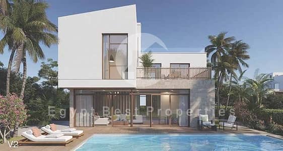فيلا بمقدم 5% من سوديك على البحر متشطبة بالكامل فى الساحل