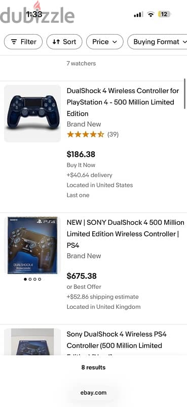 500 million limited edition controller ps4 2