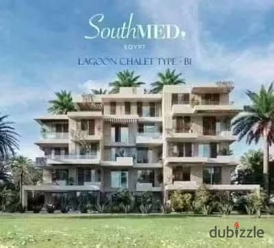 Directly from the owner: A 2-bedroom chalet with a garden (opening-phase booking) for sale at South Med, North Coast. directly on the lagoon