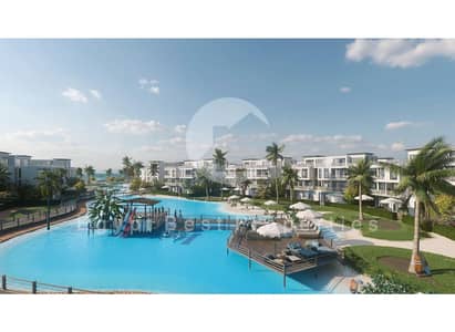 Direct lagoon view downpayment and installments fully finished duplex garden for sale in Cali Coast North coast