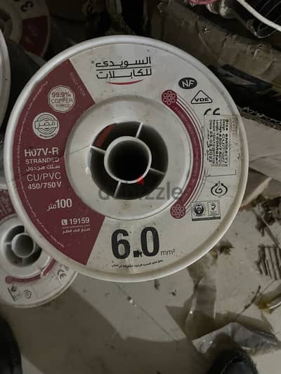 لفة سلك السويدي 6 مم نحاس