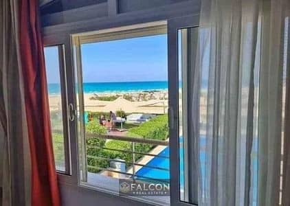 شاليه بنتاهوس للبيع بفيو علي البحر في قرية تلال الساحل الشمالي telal north coast بخصم 40% - بحري صريح - كورنر