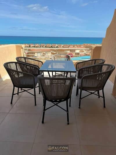 بينتهاوس فاخر سى فيو (بتشطيب vip + بخصم 40% ) للبيع فى تلال الساحل الشمالى telal north coast