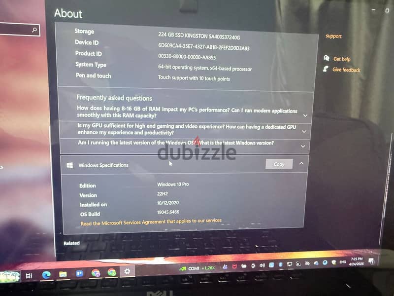 Dell laptop inspiron 7548 7
