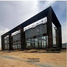 A large showroom—already constructed—located opposite Al Rehab, suitable for car dealerships, furniture showrooms, and clothing brands.