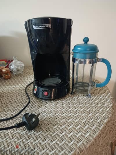 American coffee machine & coffee press