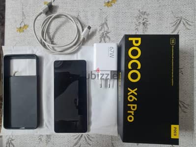 Poco X6 Pro بكل مشتملاته الأصليه يعمل بكفائه بدون اي مشاكل مغير ic شحن