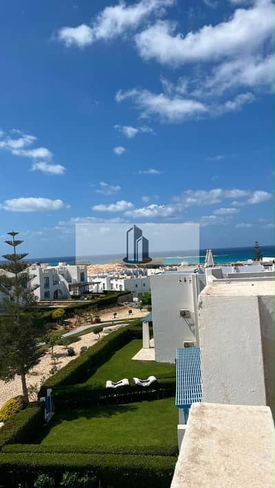 Furnished and finished to an ultra super lux standard this chalet with a private roof is for sale in Mountain View Ras El Hekma Rhodes Phase