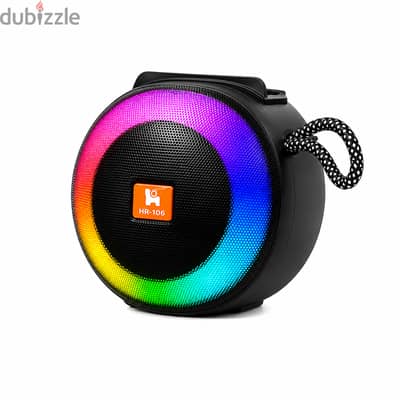 سبيكر HURRYLEE HR-106 – صوت قوي وإضاءة RGB
