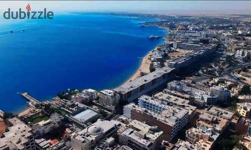 شقة فندقية بإطلالة على البحر للبيع على الممشى السياحي بالغردقة | بجوار ماريوت | تقسيط حتى 4 سنوات