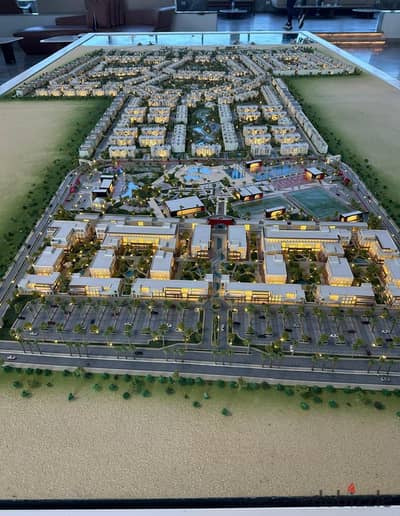 With a down payment of 250,000, I own a distinctive two-bedroom unit of 104 square meters, second tower by the sea in Isla in New Mansoura.