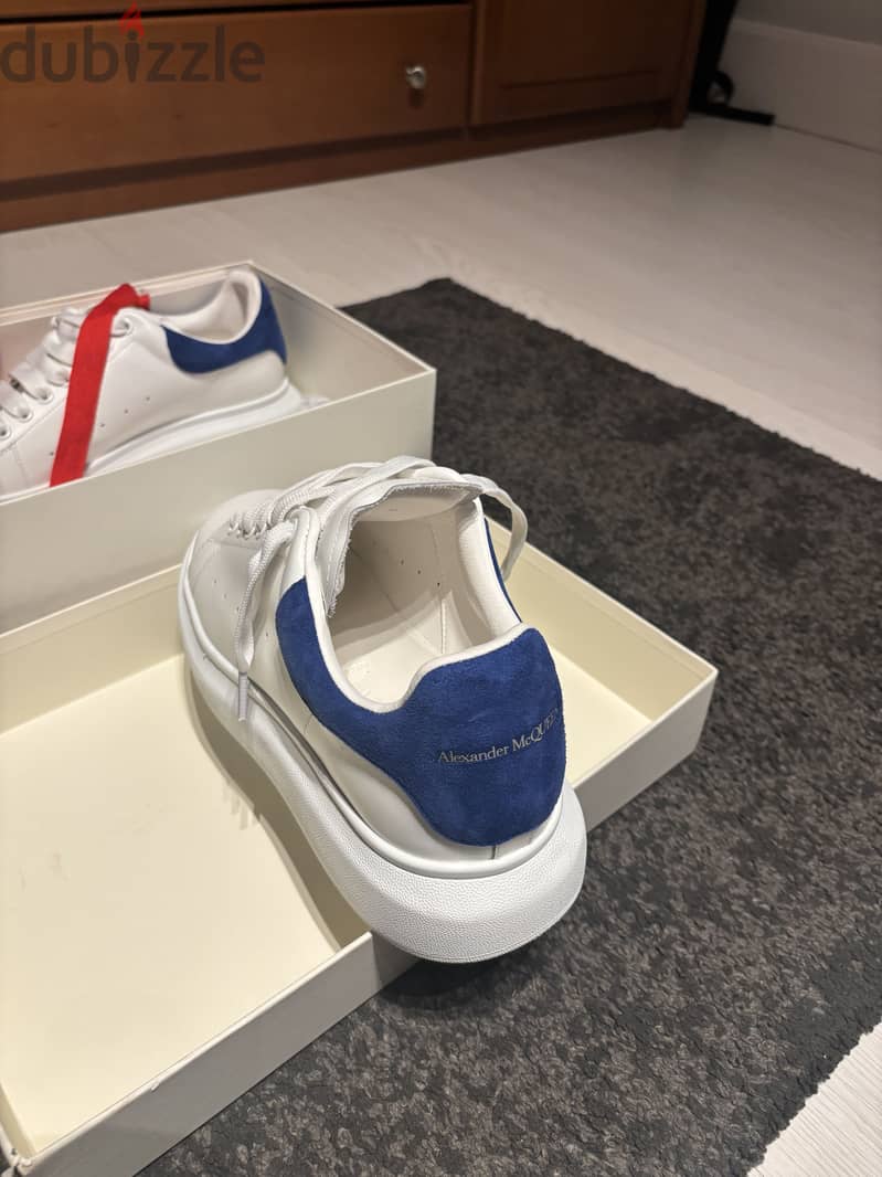 alexander mcqueen blue suede size 44 (high copy) 1
