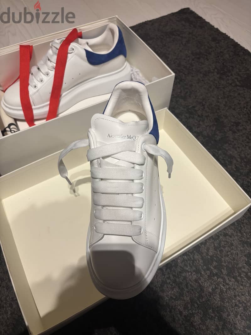 alexander mcqueen blue suede size 44 (high copy) 2