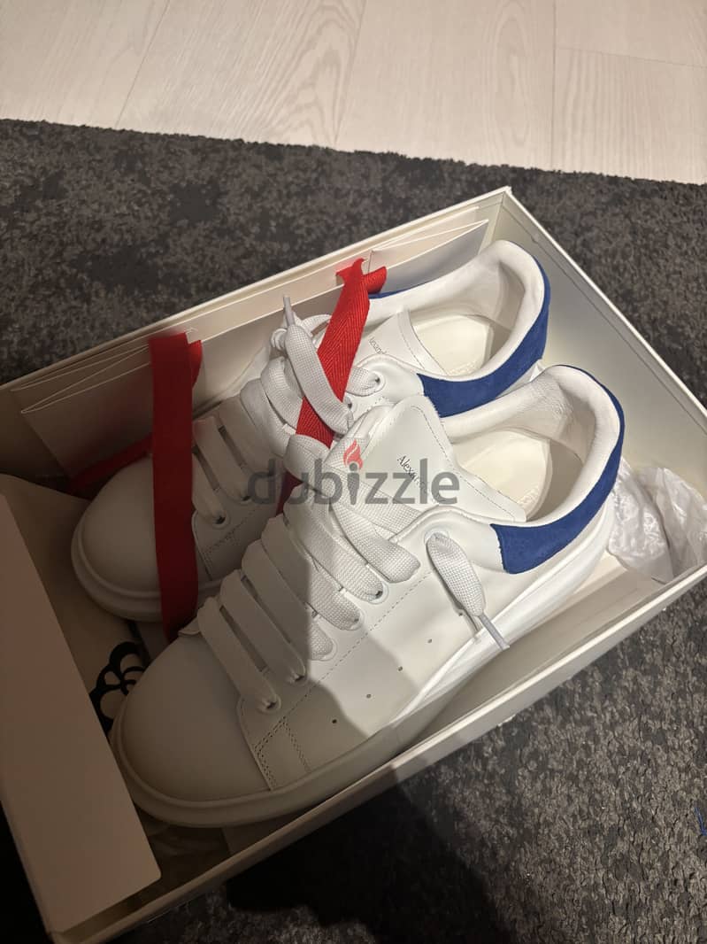 alexander mcqueen blue suede size 44 (high copy) 3