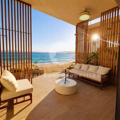 First Sea Row House On Beach With Installments Up To 8 Years Plan At The Heart Of Ras ElHekma