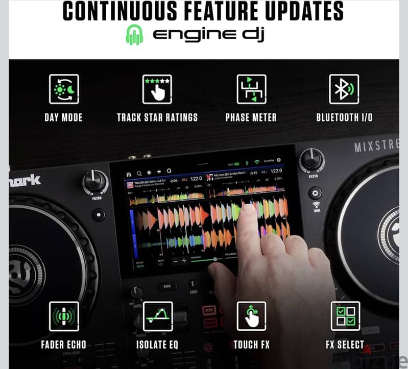 Numark Mixstream Pro+ Standalone DJ Controller, Amazon Music Unlimited 3