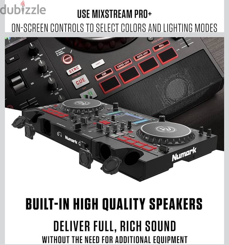 Numark Mixstream Pro+ Standalone DJ Controller, Amazon Music Unlimited 8
