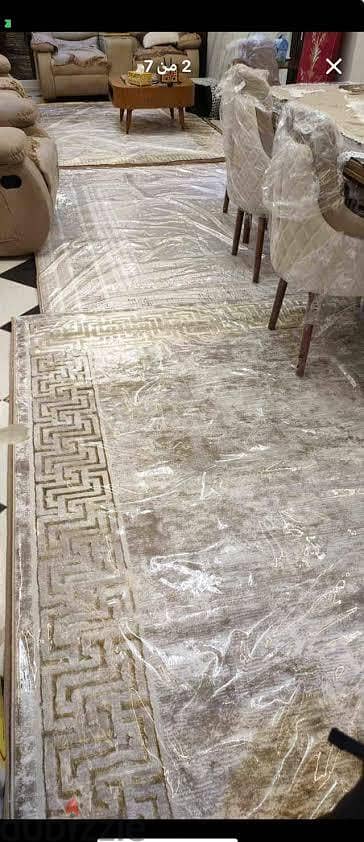 ٢كفر مشمع شفاف للحفاظ علي السجاد