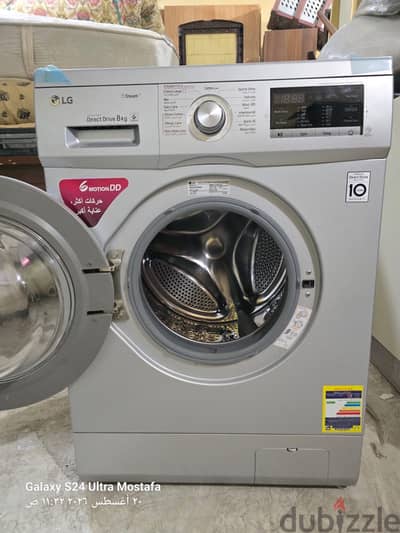 غسالة ال جي 8 كيلو كالجديدة | LG 8KG Washing Machine Like New