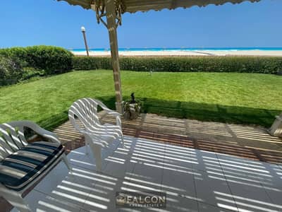 vip villa first row in sea villa ready to move now finished+furnished with ACS marina 5+north coast