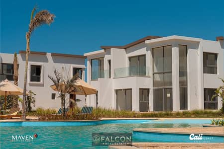 17,415,000Fully Finished townhouse for Sale  with Lagoon View in Cali Coast Ras El Hekma next to Fouka Bay and Caesar sodic