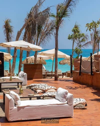 vip villa first row in sea villa ready to move now finished+furnished with ACS marina 5+north coast