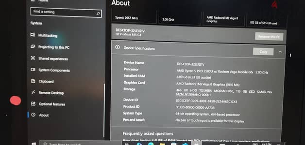 hp G645 g4