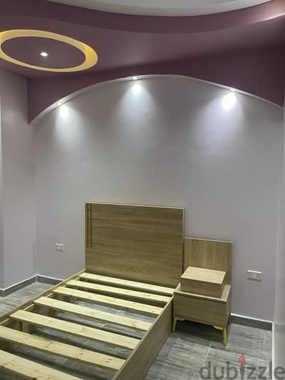 Full kids room with 2 beds one ward robe and bed side cabinet