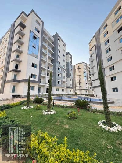 Apartment for sale with a 50% discount immediate delivery in the New Administrative Capital, in the R7 area, next to the Diplomatic Quarter, landscap