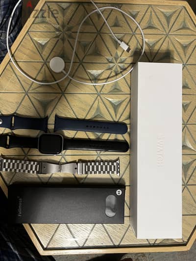 apple watch series 10 46mm silver with 3 bands