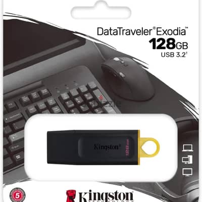 فلاشة كينجستون 128 جيجا إكسوديا / Kingston Exodia 128GB