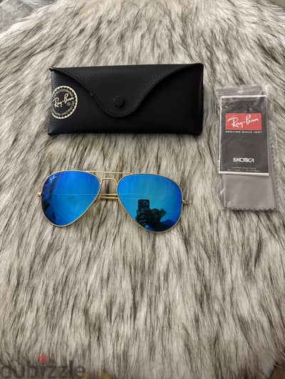 Ray-Ban Aviator RB3025 112/17 Blue Flash Mirror Used like new