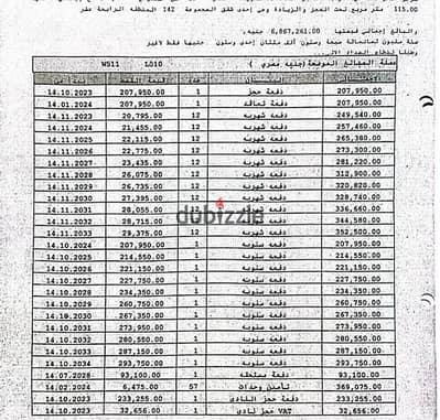 #للبيع شقة مساحه 115 متر في B14 تكمله اقساط دور اول علوي فيو وايد جاردن بجانب الخدمات مباشرة