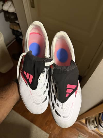 Adidas soccer shoes ( over tongue ) used only once