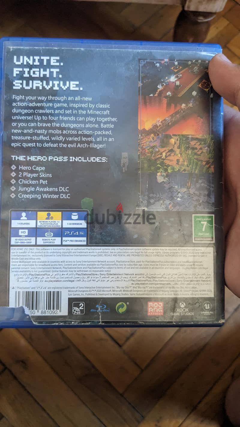 Minecraft dungeons:hero edition PS4 1