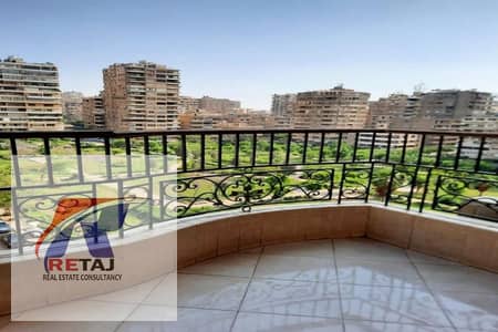 Furnished Apartment for Rent with Garden View in Akher Makram Ebeid, Behind Al-Sarraj Mall - Nasr City                                               .