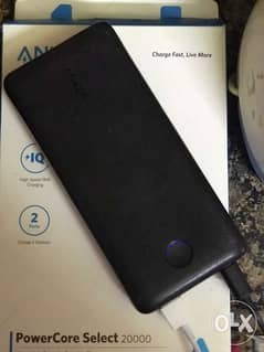 Anker A1363 PowerCore Wired Power Bank, 20000 mAh - Black