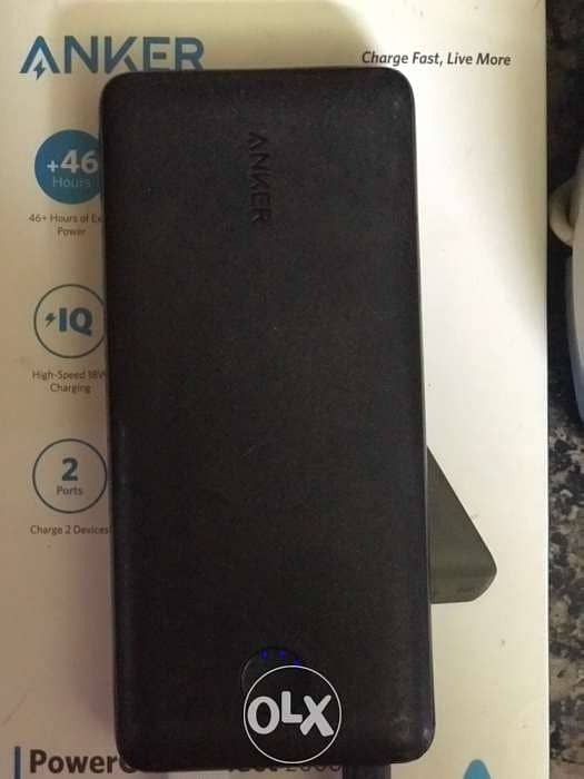 Anker A1363 PowerCore Wired Power Bank, 20000 mAh - Black 1