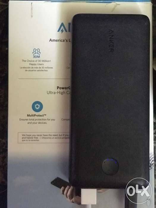 Anker A1363 PowerCore Wired Power Bank, 20000 mAh - Black 2