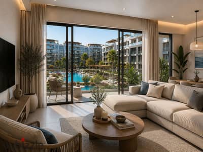 3-bedroom apartment 159 sqm with a beautiful landscape view in the heart of Sheikh Zayed, Gazal Compound for sale with 5% down payment and installments over 7 years