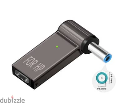 محول USB C إلى 4.5 مم Plug Conventer 100w from blue jack 4.5 to type C