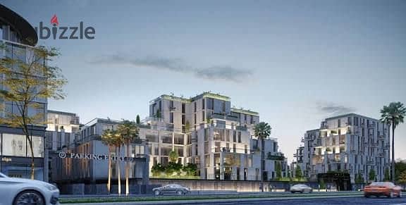 Ground floor apartment 88 sqm + 37 sqm garden for sale in Sky Ramp - with parking and comfortable installments shikh zayed