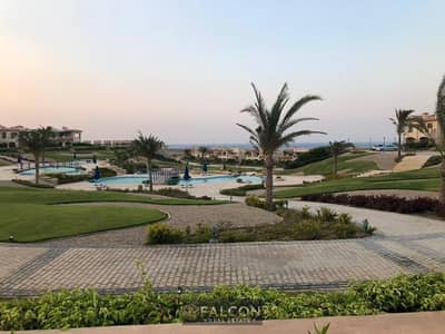 Ready-to-move-in chalet with double view, steps from the sea, available for viewing. Installment plan available at La Vista Ain Sokhna.