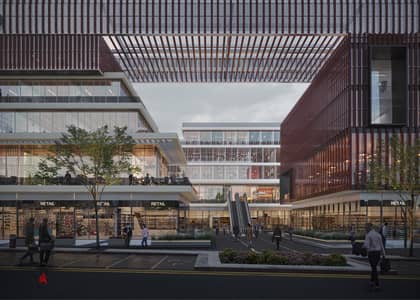 Office 40m facade in Mall 555 Sheikh Zayed - repeated floor and close delivery