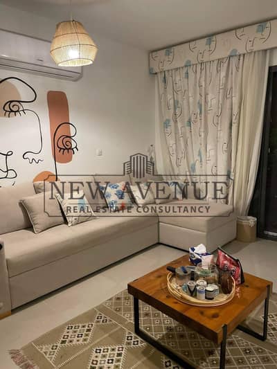 شالية ارضى مفروش بالاجهزة و التكييفات على المارينا فى marassi