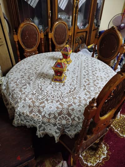 Dining set made of genuine beech wood-سفرة من خشب الزان الأصلي