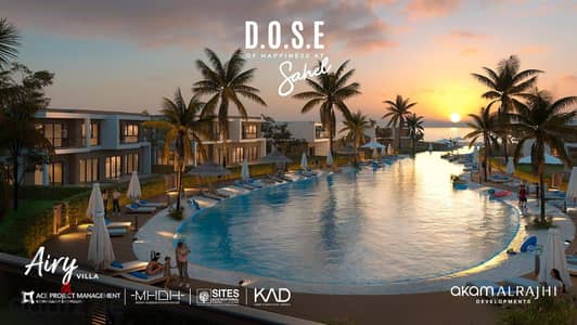 Fully finished chalet with ACs for sale up to 30% discount next Waterway SeaZen La Vista Bay mins D-Bay Southmed Amwaj