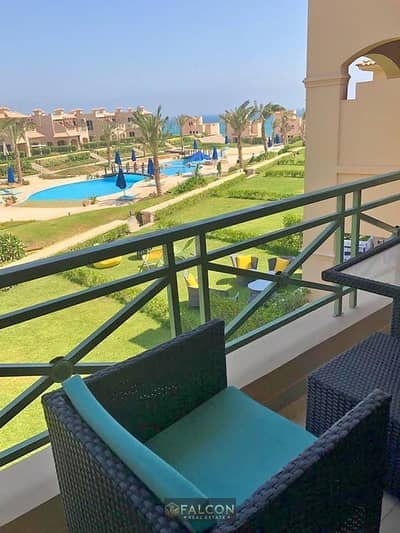 Ready To Move Chalet for sale double View steps from sea, fully finished, Ultra Super Lux, in La Vista, Ain Sokhna
