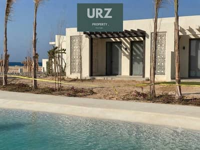 Lagoon front chalet fully finished with ACs 9 year installments Prime investment in Ras El Hekma near Modon La Vista Koun Zahra Playa and Seashell